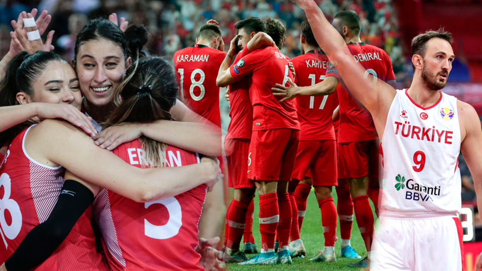 Üç milli takım üç sevinç!