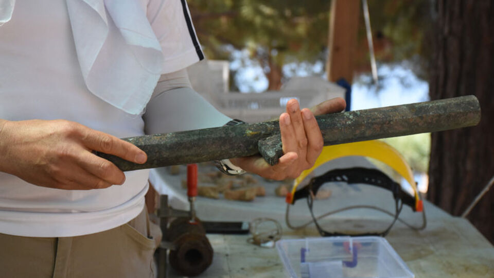 Antalya'da Osmanlı dönemine ait tüfek namluları bulundu