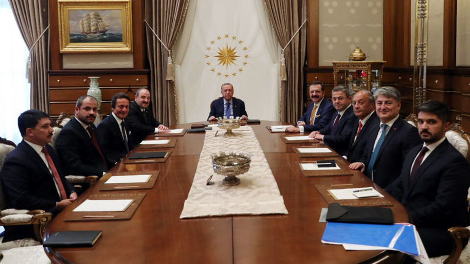 Cumhurbaşkanı Erdoğan, Bakan Mustafa Varank'ı kabul etti