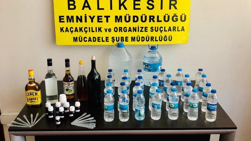 Evde içki üretimine baskın