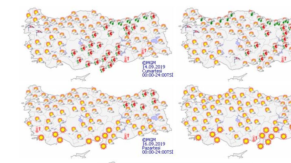 Hafta sonu hava nasıl olacak? 14-15 Eylül 2019