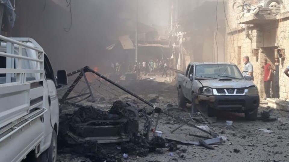 Afrin'de patlama! Ölü ve yaralılar var...