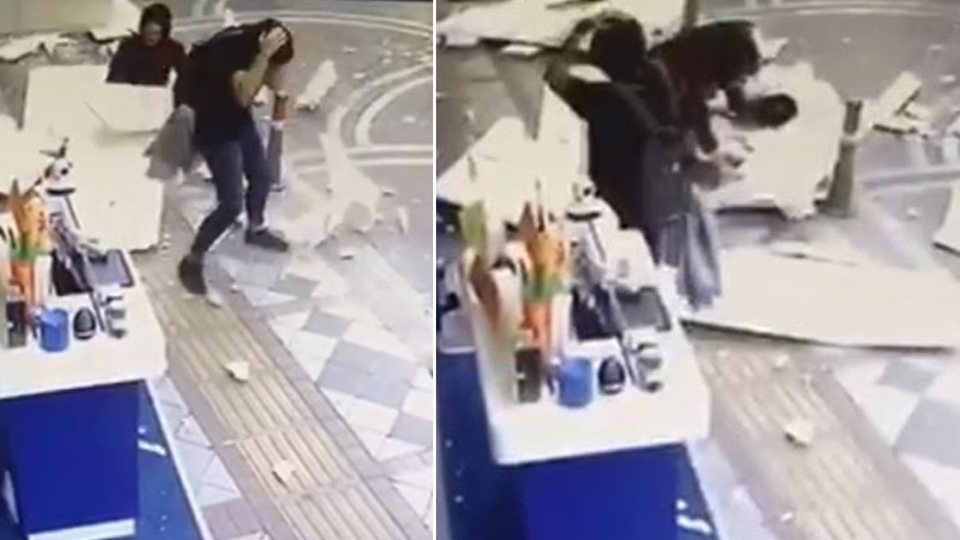 O an kameraya yansıdı! Anne kız ölümden döndü!