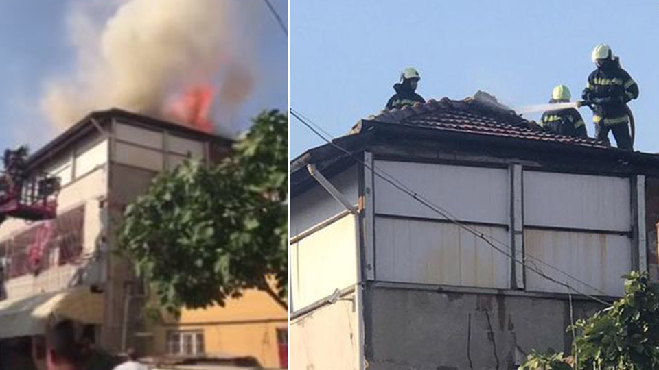 Tenekede tavuk pişirmeye kalktı!