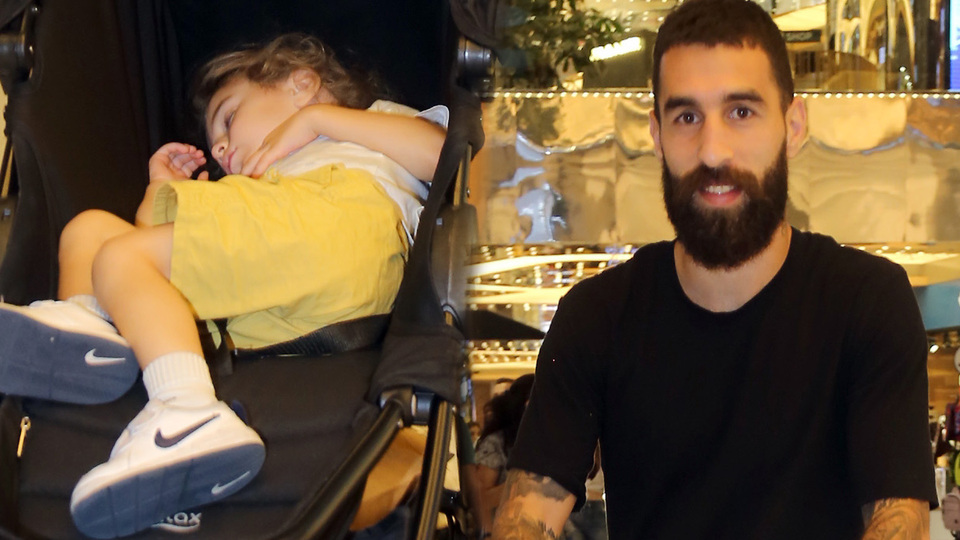 Oğluyla vakit geçirdi