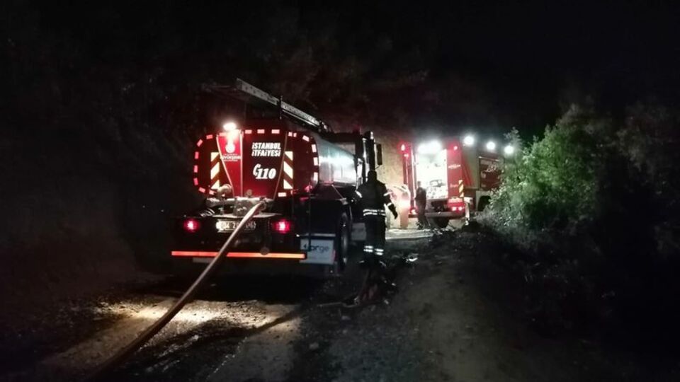 Beykoz'da korkutan orman yangını
