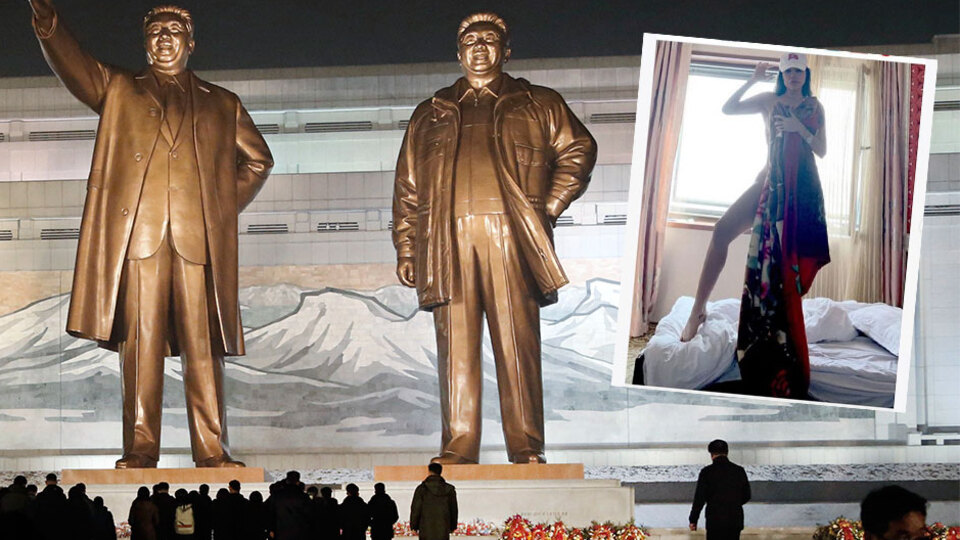 Brezilyalı model Kuzey Kore'de cesur pozlar