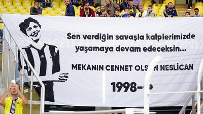 Fenerbahçe tribünleri Neslican'ı unutmadı