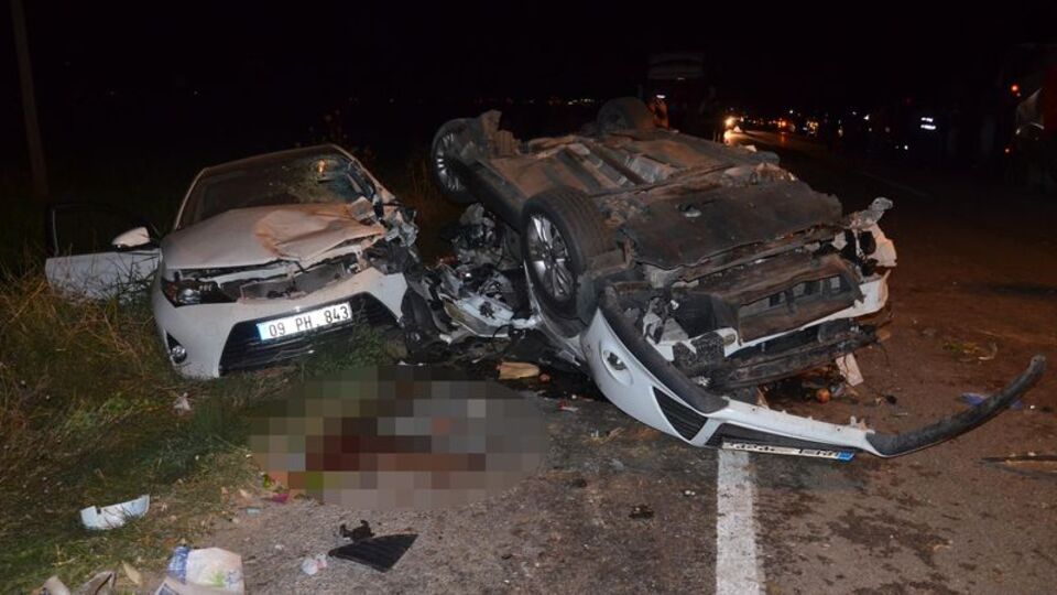 Aydın'da feci kaza! 2 ölü, 5 yaralı