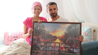 Kanser hastası İrem'e anlamlı ziyaret