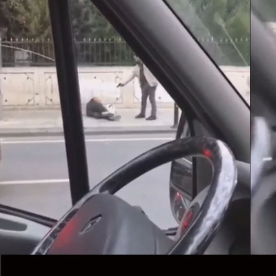 Önce tekme ardından kurşun sıktı!