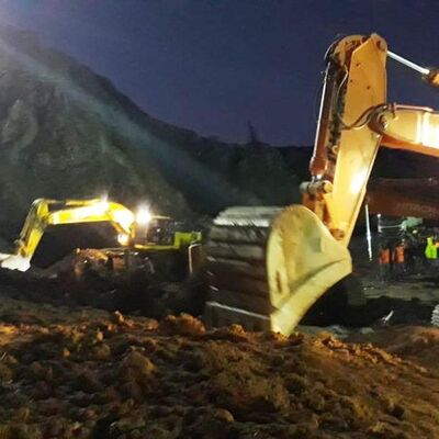 Taş ocağında göçük: 1 ölü, 1 yaralı