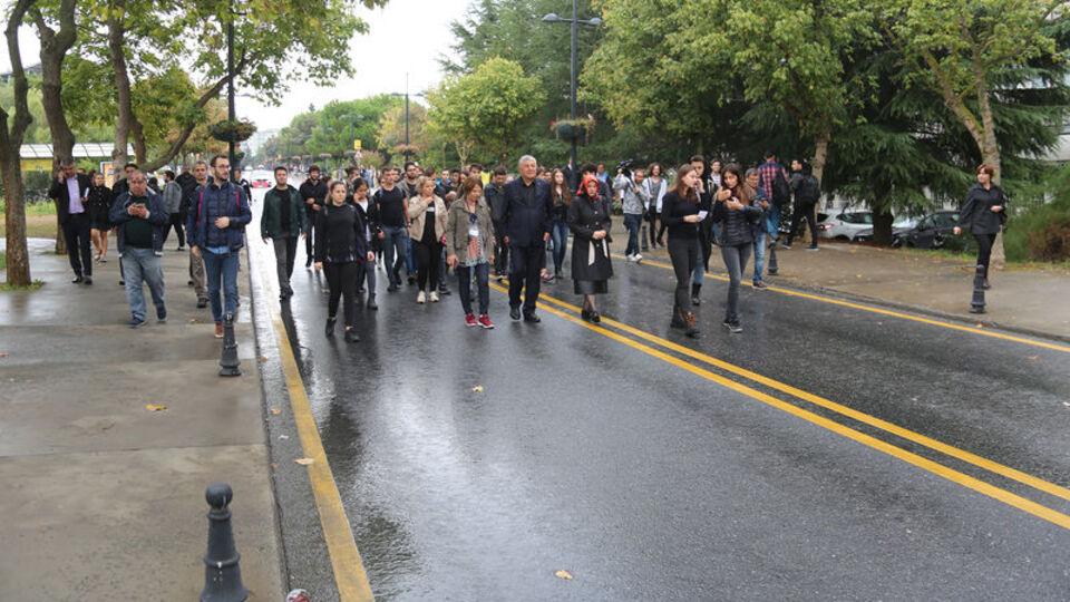 İstiklal Caddesi'nde öldürülen Halit Ayar için sessiz yürüyüş