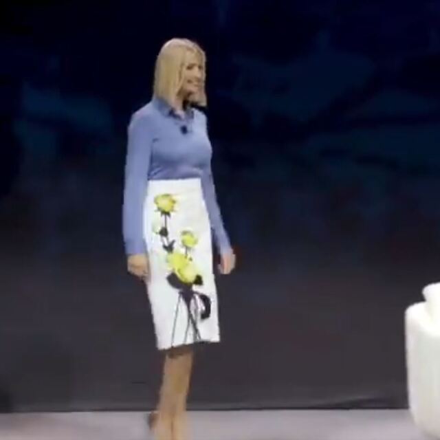 BM zirvesine Ivanka'nın eteği damga vurdu!