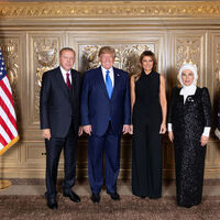 Cumhurbaşkanı Erdoğan ve Trump yemekte bir araya geldi