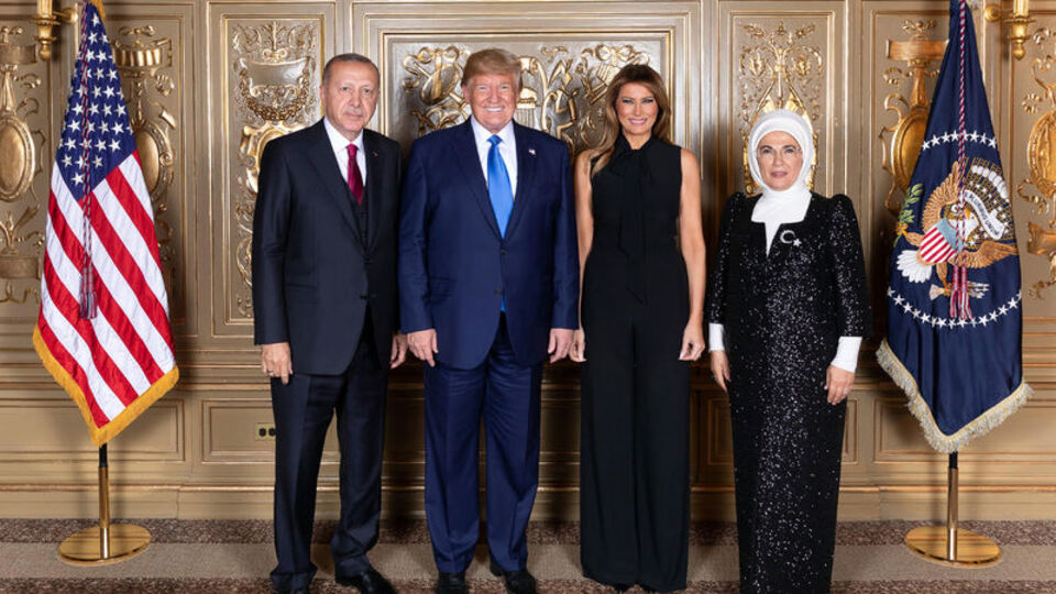 Cumhurbaşkanı Erdoğan ve Trump yemekte bir araya geldi
