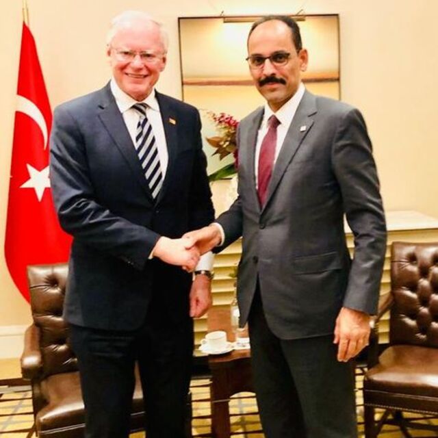 Kalın ve Jeffrey'den Suriye görüşmesi