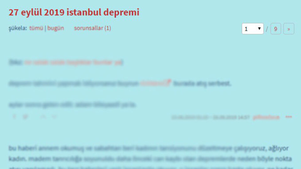 Ekşi sözlükte tepki çeken paylaşım