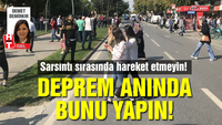 Deprem anında bunu yapın!