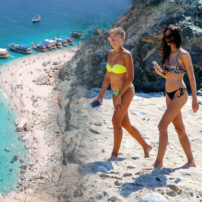 Maldivler değil Antalya!