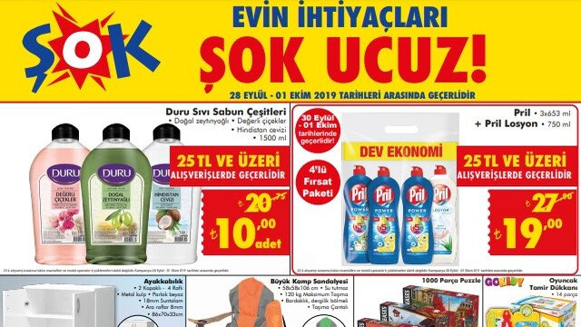 ŞOK indirimli Aktüel ürünler kataloğu 2019!