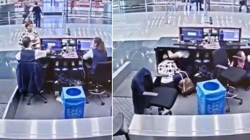 Depremde kadın yolcuyu korumaya aldı!