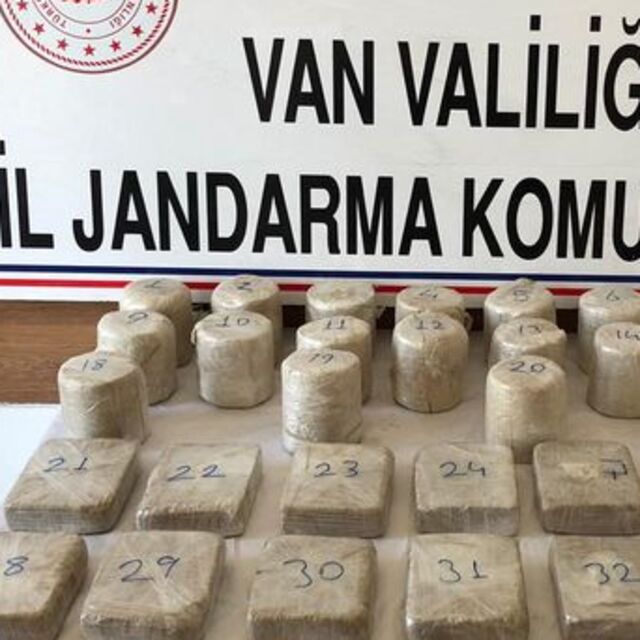 Van'da 20 kilo 503 gram eroin ele geçirildi