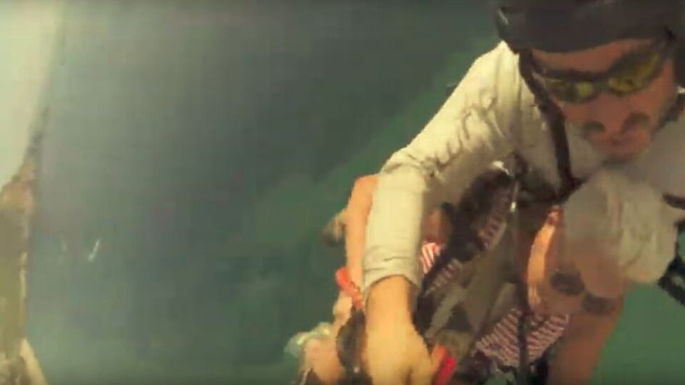 750 metrede korku dolu anlar