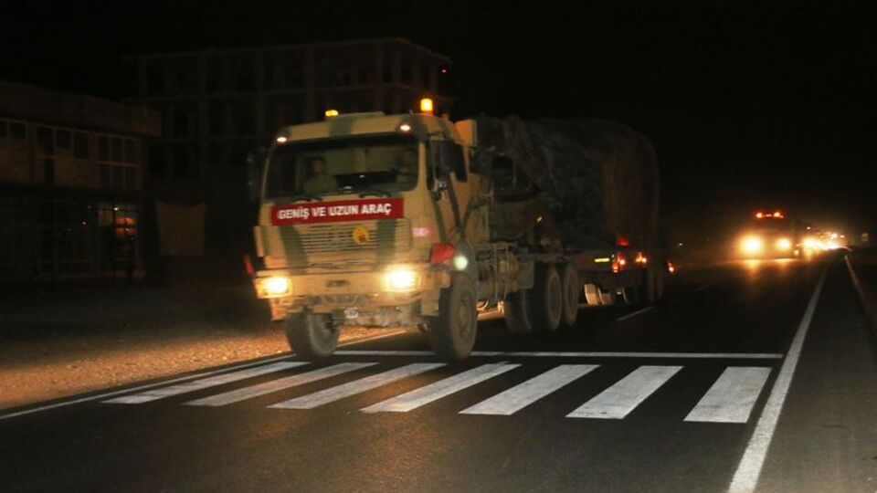 Suriye sınırına askeri sevkiyat