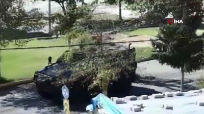 Zırhlı araçtan yükseldi, sınırı inletti!