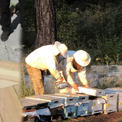 Polis arıcı kıyafetiyle çıkardı!