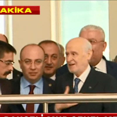 MHP lideri Bahçeli Genel Merkez'de