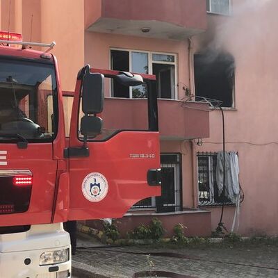 Ev yangınından dehşet çıktı!