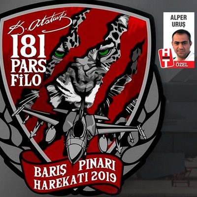 İşte Diyarbakır'daki 181. Pars Filosu'nun Barış Harekatı arması!