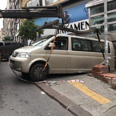 Şişli'de feci olay! Çekicinin çalışması faciayla bitiyordu