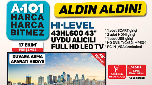 A101 17 Ekim Aktüel ürünler kataloğu 2019!