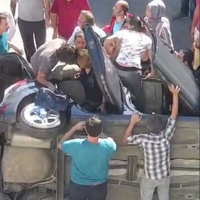 Uyanmadı bile! Araçtan çıkarken şok yaşandı