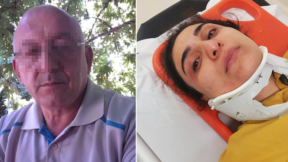 Torununun yanında gelinini hastanelik etti!