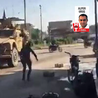 “PKK yandaşları ABD askerini taşladı!