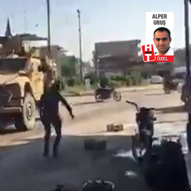 "PKK yandaşları ABD askerini taşladı!