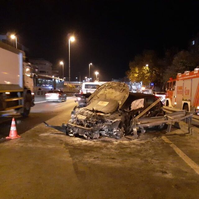 Feci kaza! Sürücünün ayak parmakları koptu