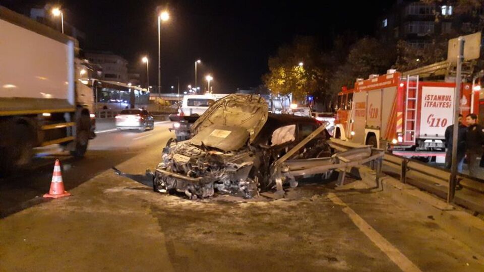 Feci kaza! Sürücünün ayak parmakları koptu