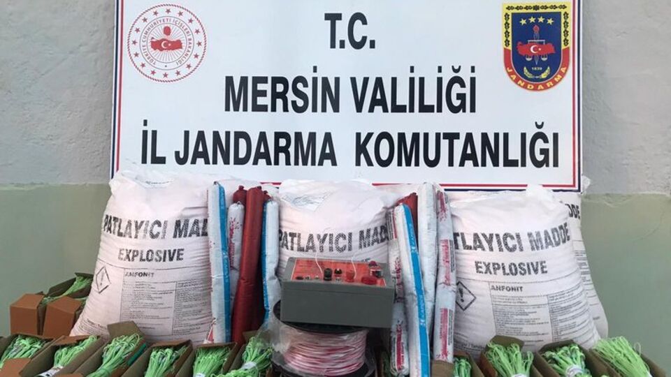 150 kilogram patlayıcı ele geçirildi