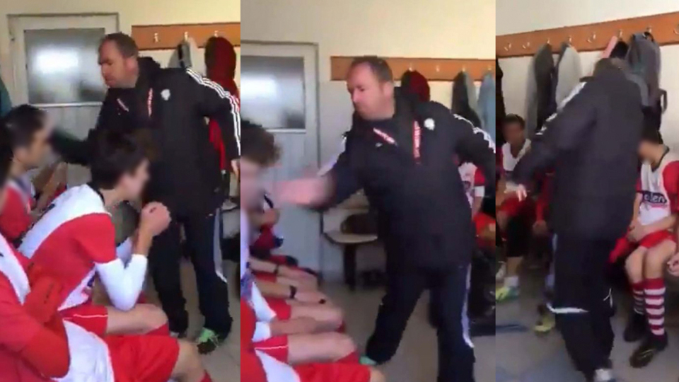 Futbolcularını tokatlayan antrenöre ceza
