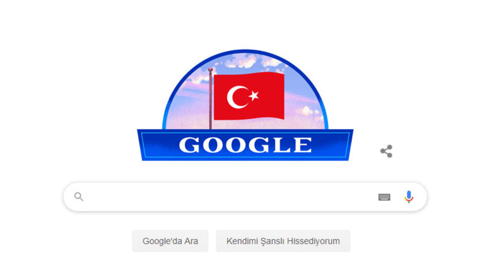 Google Cumhuriyet Bayramı'nı unutmadı!