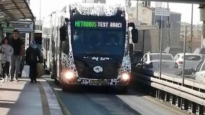 İşte yeni metrobüs! Test sürüşüne başladı