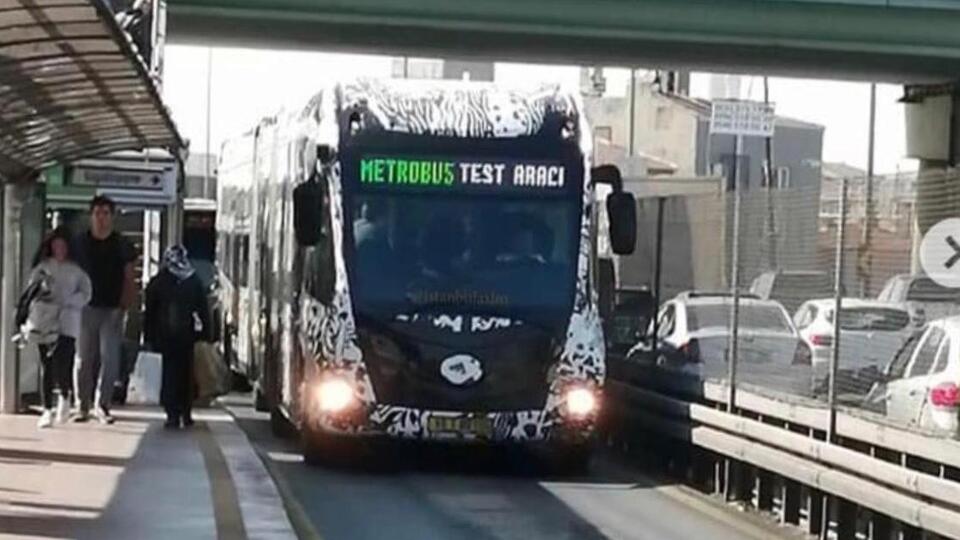 İşte yeni metrobüs! Test sürüşüne başladı