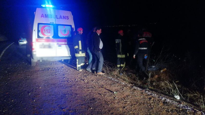 Denizli'de otomobil tarlaya uçtu: 1 ölü