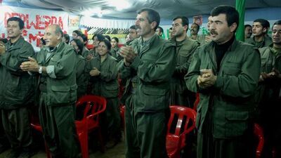 Terör örgütü PYD elebaşı işte PKK'nın kampında!