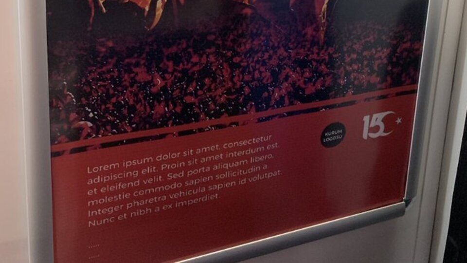 O afişler toplatılıyor